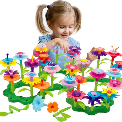 STEM Educational Activity: 72-Piece Flower Garden Building Set for Boys & Girls Ages 3-6 - Creative Arts & Crafts Gift