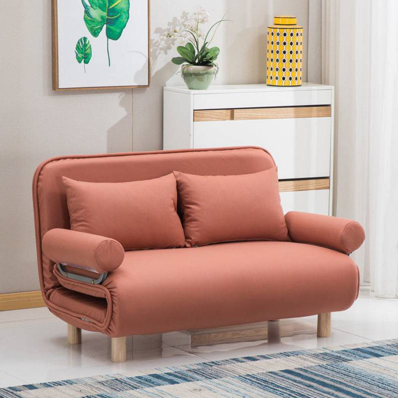 PRACTICAL FOLDING SOFA BED LEISURE LOUNGER