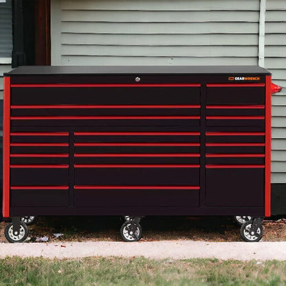 EXTREME TOOLS 20-DRAWER ROLLER CABINET WITH 990 TOOLS AND TOP CABINET