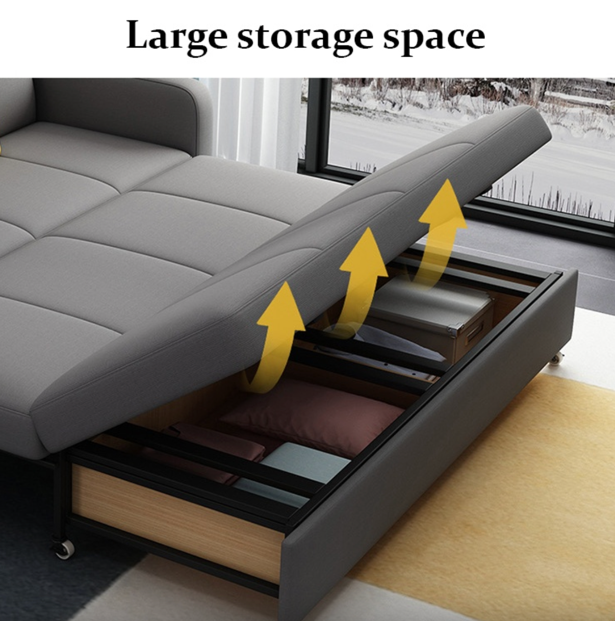 ALL-IN-ONE FOLDABLE SOFA BED