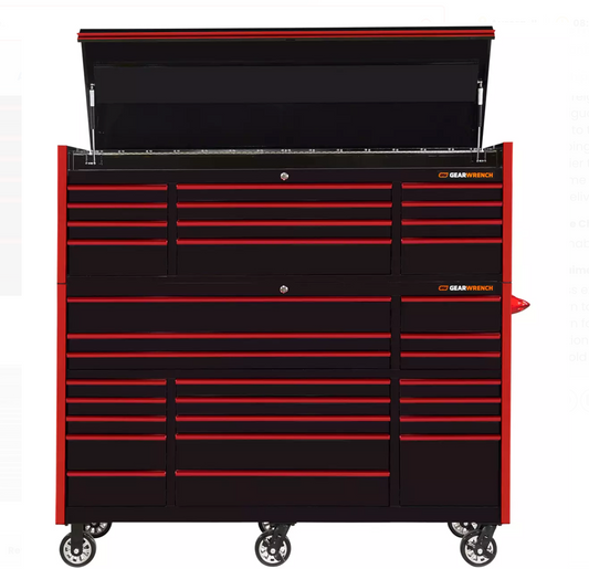 EXTREME TOOLS 20-DRAWER ROLLER CABINET WITH 990 TOOLS AND TOP CABINET