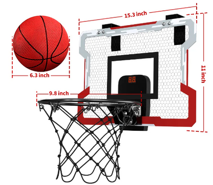 Outdoor Basketball Hoop for Kids Indoor Basketball Hoops - With Scoreboard