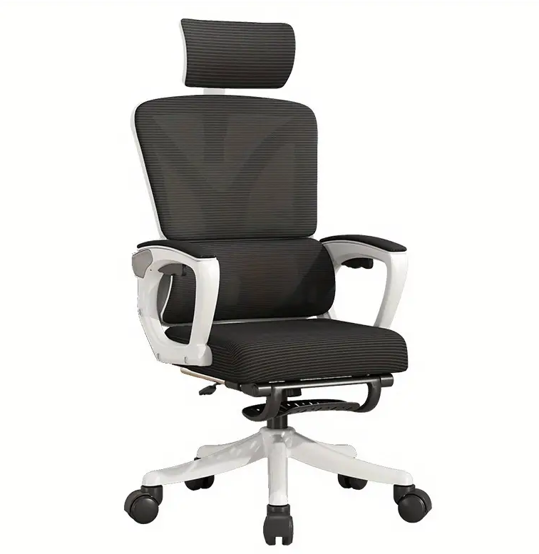 Adjustable Ergonomic Office Chair with Sponge Nylon Mesh Fabric: Ideal for Meetings, Training, and Home Office - Swivel, Reclining, and Comfortable Computer Chair