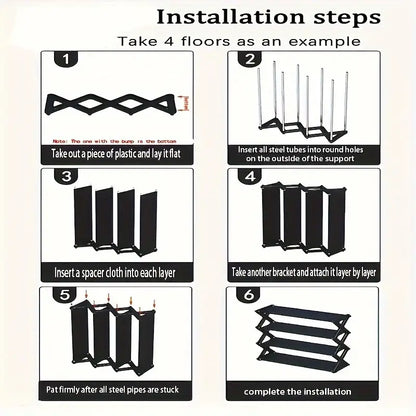 Simplified Shoe Storage Rack for Home,